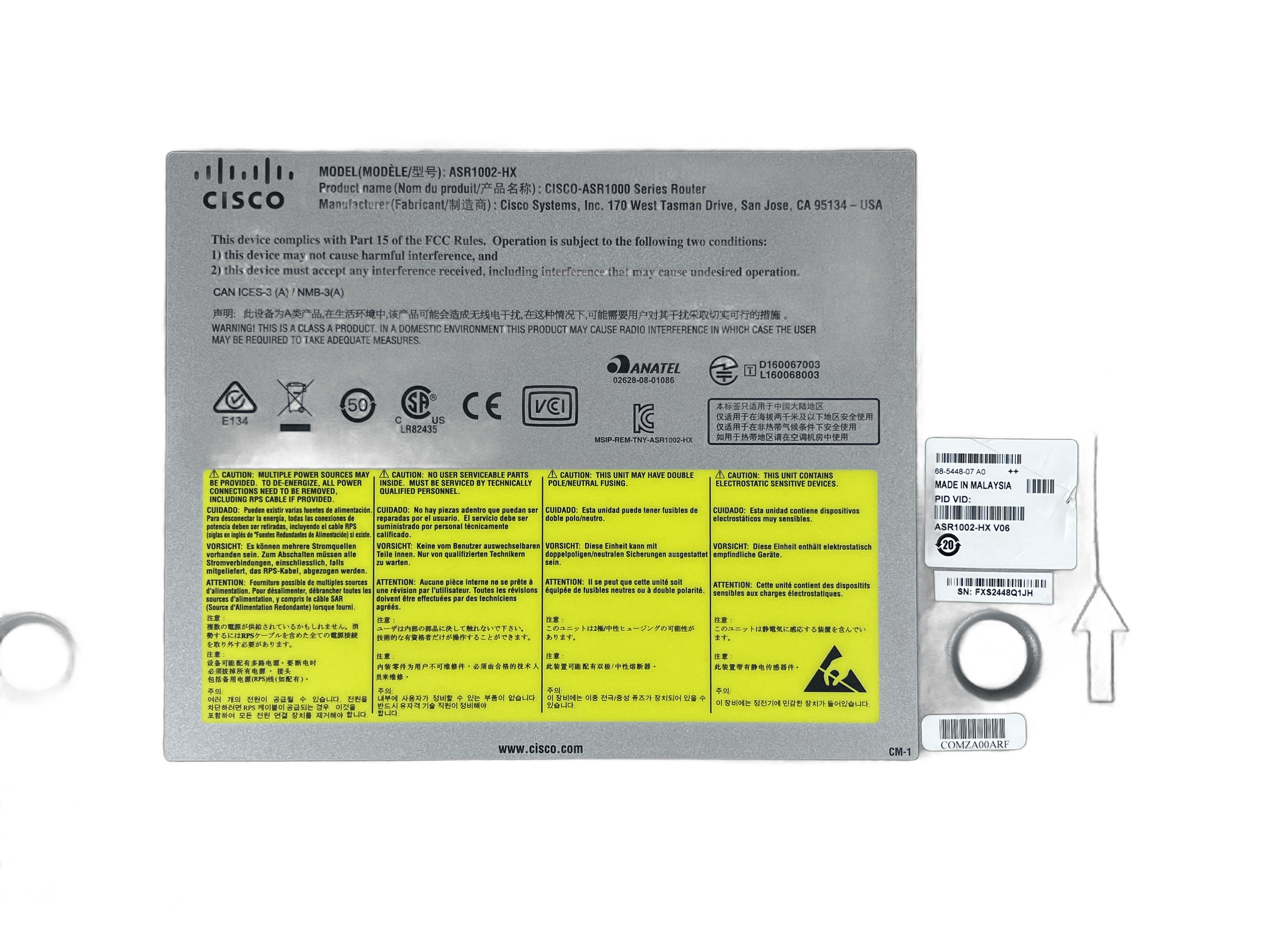 Маршрутизатор Cisco ASR1002-HX — фото 4
