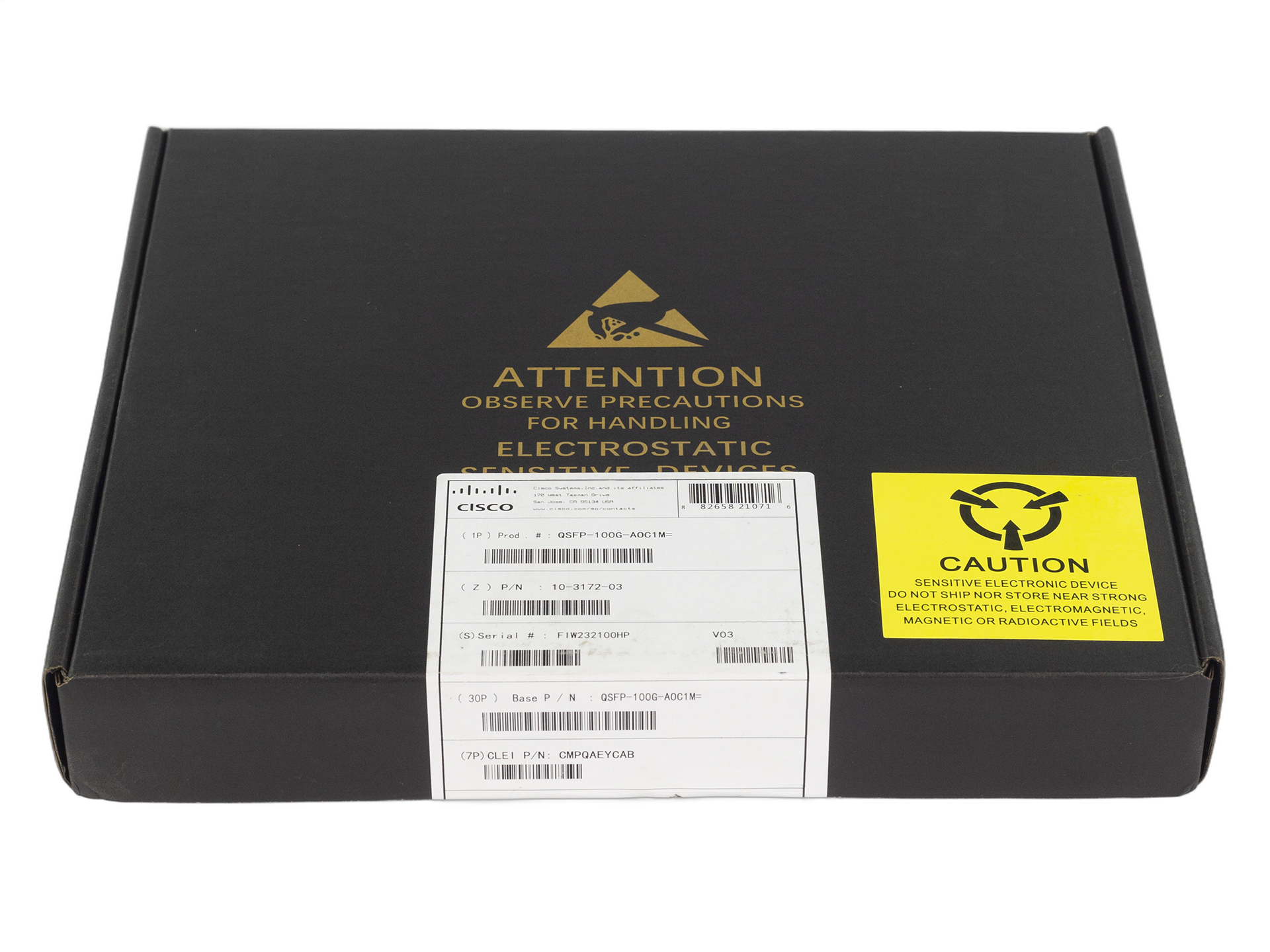 Кабель Cisco QSFP-100G-AOC, 1 м