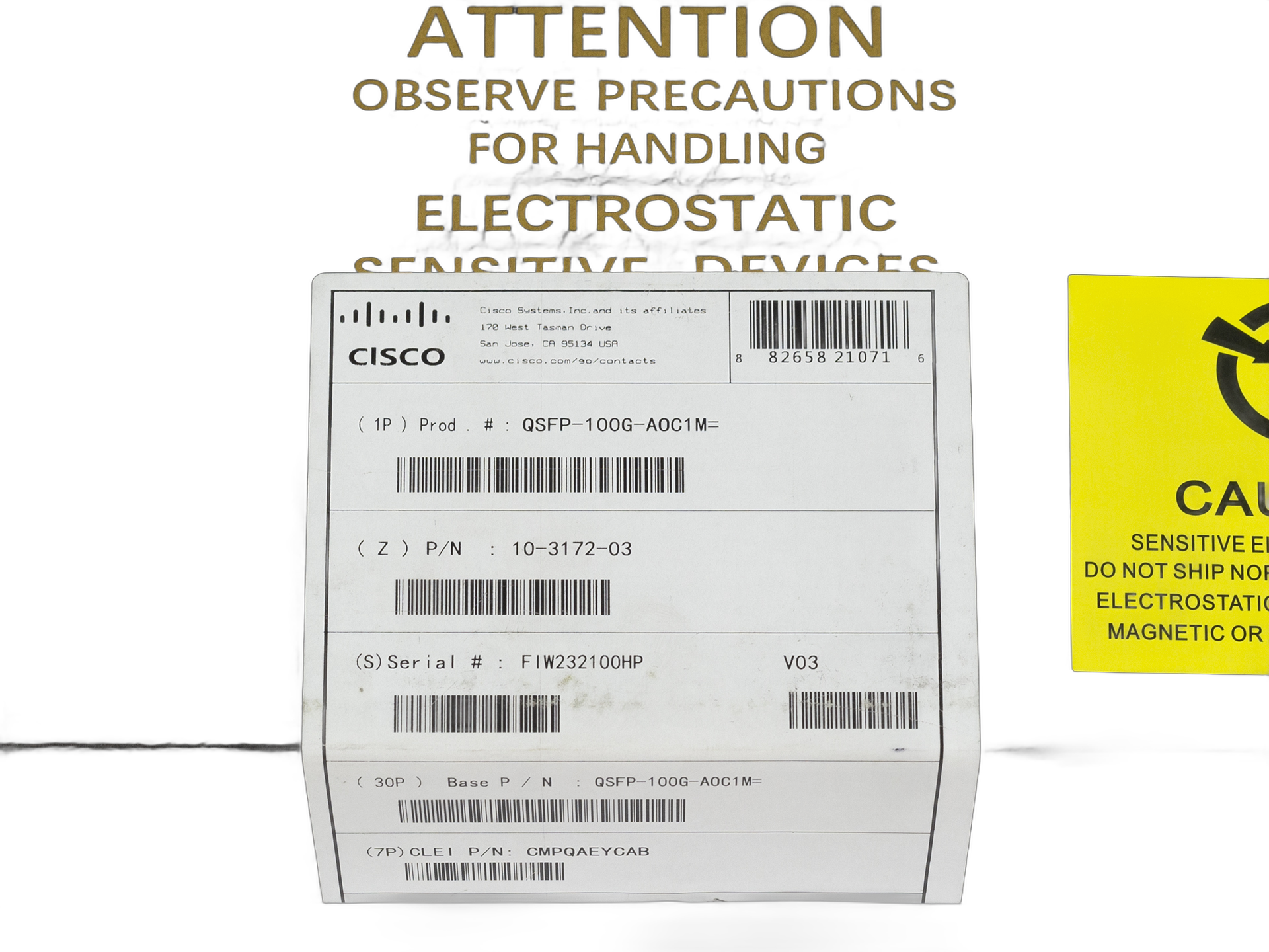 Кабель Cisco QSFP-100G-AOC, 1 м — фото 4