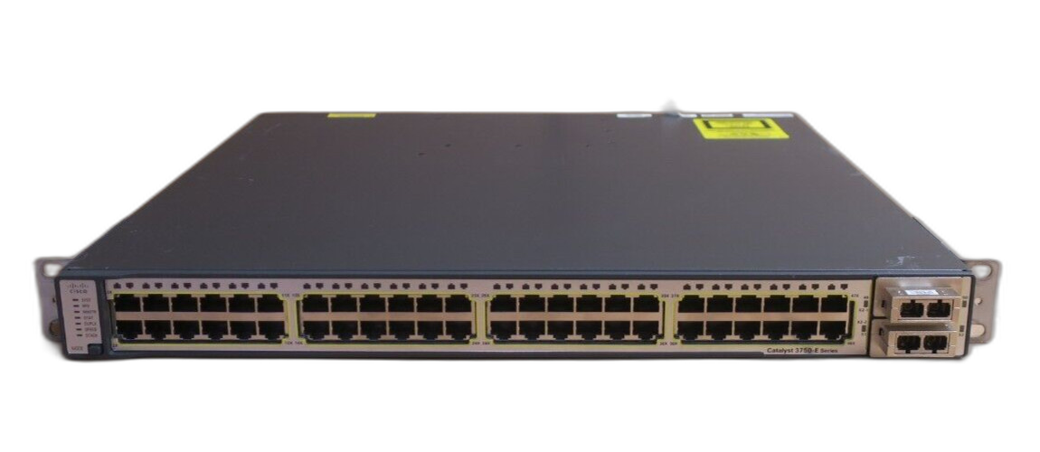 Коммутатор Cisco WS-C3750E-48TD-S, 48 портов
