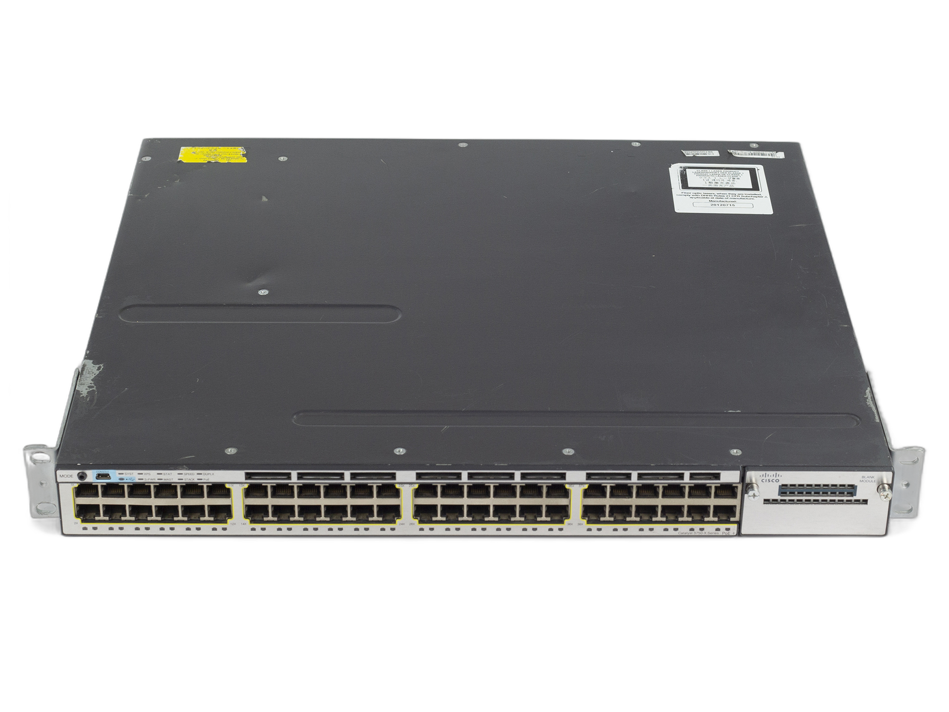 Коммутатор Cisco WS-C3750X-48P-S, 48 портов