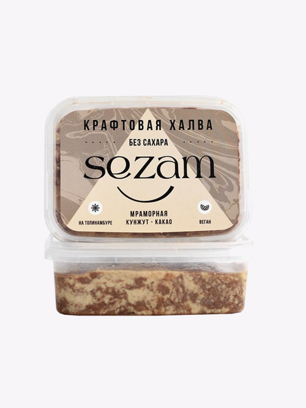 Купить Халва тахинная (кунжутная) с какао-порошком Sezam, 250 г в  интернет-магазине натуральных товаров | 4fresh