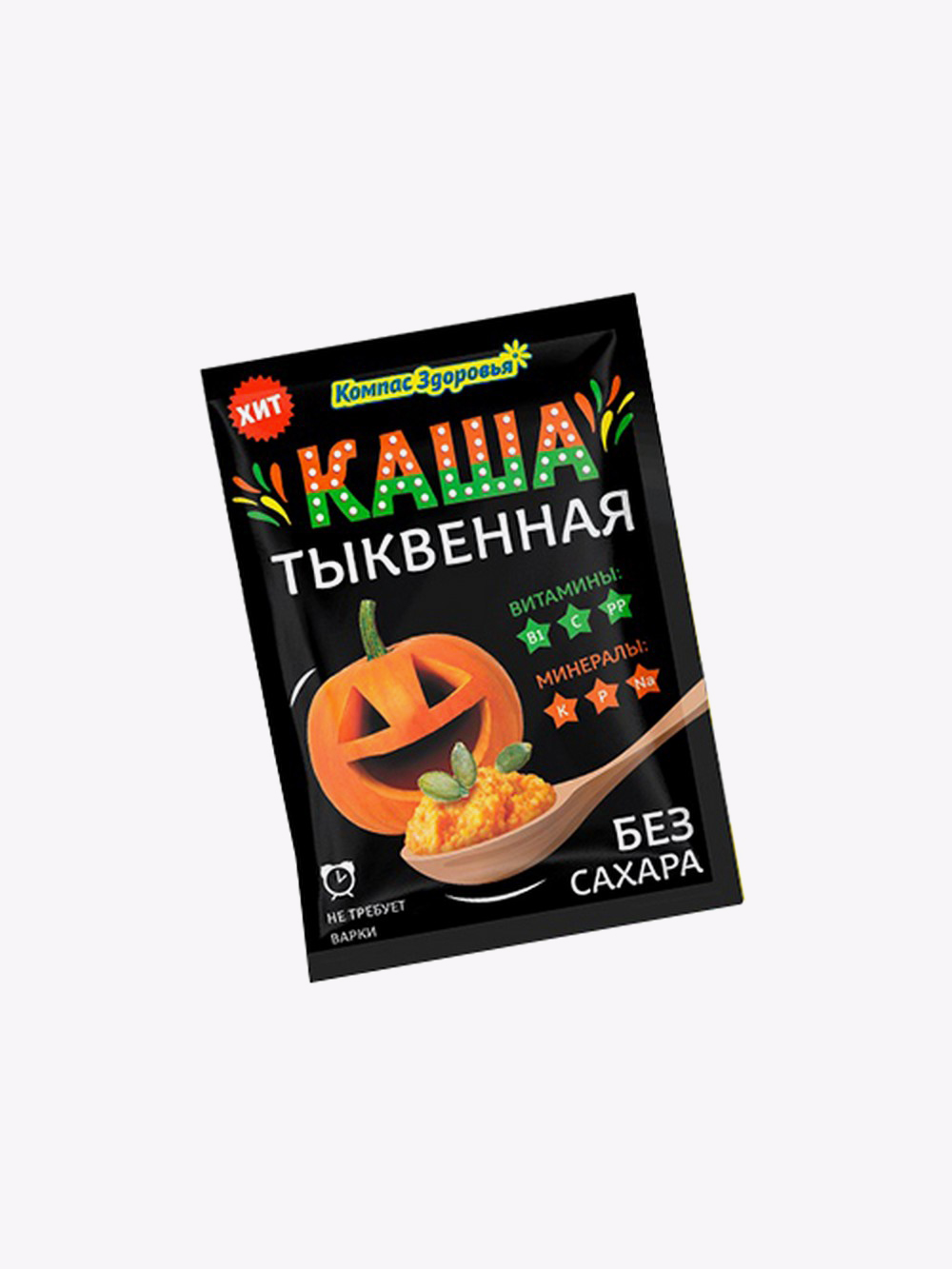 Купить Каша заварная овсяная с тыквой Компас здоровья, 30 г в  интернет-магазине натуральных товаров | 4fresh