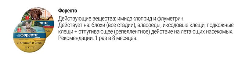 Форесто ошейники для собак и кошек