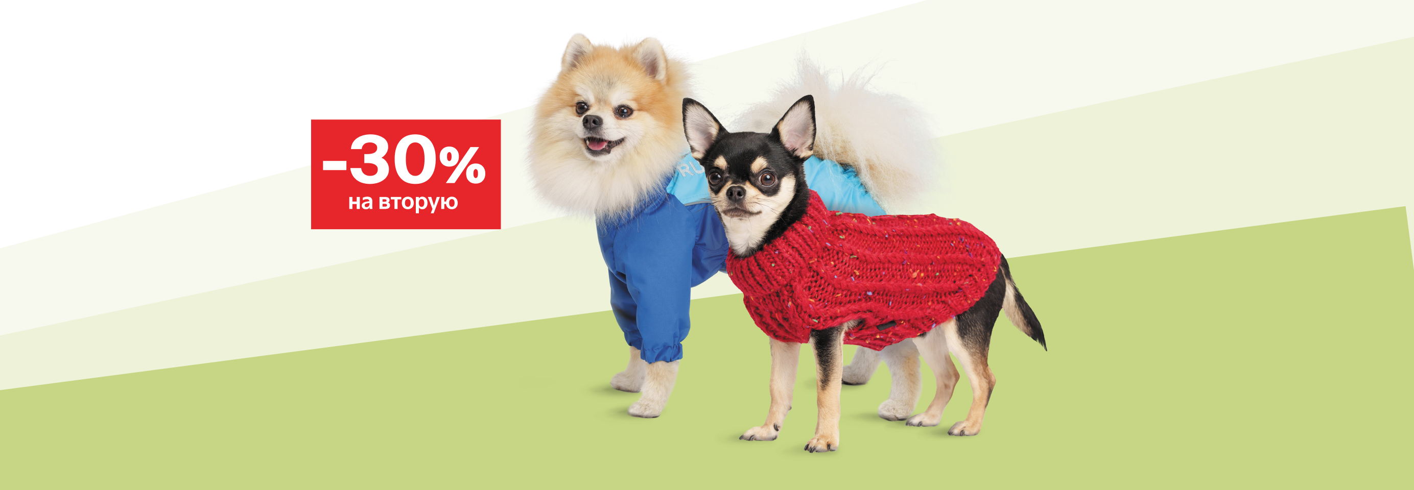 Скидка 30% на 2-й наряд для питомцев