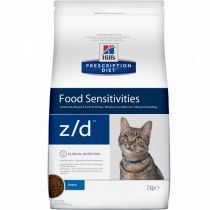 Prescription Diet zd Food Sensitivities сухой корм для кошек, диетический гипоаллергенный, 2кг Prescription Diet zd Food Sensitivities сухой корм для кошек, диетический гипоаллергенный, 2кг