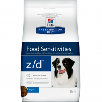 Prescription Diet z/d Food Sensitivities сухой корм для собак, диетический гипоаллергенный, 3кг