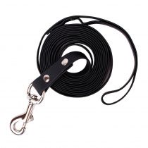 Поводок из биотана черный со стальным карабином, ширина 20 мм, длина 7 м Поводок из биотана черный со стальным карабином, ширина 20 мм, длина 7 м