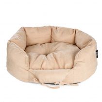 Лежак для собак и кошек круглый велюр 5,50х47см бежевый Лежак для собак и кошек круглый велюр 5,50х47см бежевый