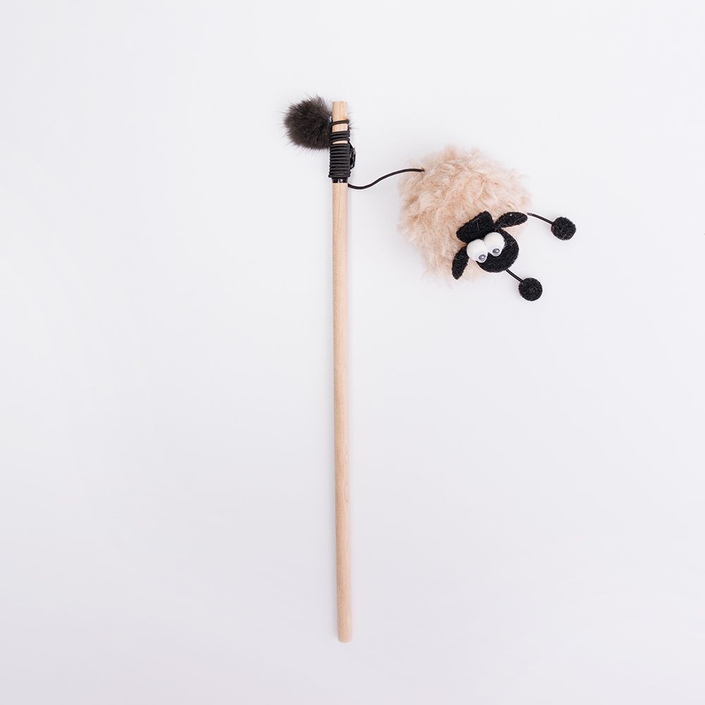 Игрушка-дразнилка для кошек Барашек, 5x5x5 см Игрушка-дразнилка для кошек Барашек, 5x5x5 см