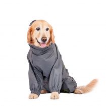 Комбинезон для собак крупных пород теплый Лабрадор-ретривер, Хаски мальчик черный/зеленая сосна 47x38x56 см Комбинезон для собак крупных пород теплый Лабрадор-ретривер, Хаски мальчик черный/зеленая сосна 47x38x56 см