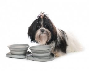 Миски складные 2шт в кейсе силикон серый