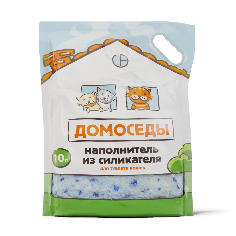 Наполнитель силикагелевый для кошачьего туалета, 10 л