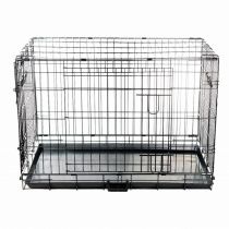 PETMAX Клетка 91х56х64 см, черная 2-х дверная