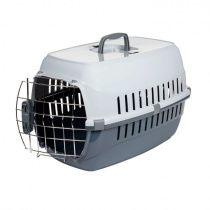 Переноска с металл дверью и замком Dark Grey