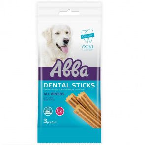 Dental sticks лакомство для собак всех пород Палочки с кальцием Дентал, 60гр (3шт. в упаковке) Dental sticks лакомство для собак всех пород Палочки с кальцием Дентал, 60гр (3шт. в упаковке)
