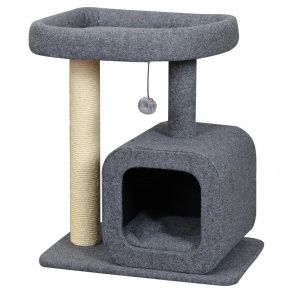 Дом-когтеточка 60х40х70 см серая Дом-когтеточка 60х40х70 см серая