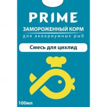 Замороженный корм для аквариумных рыб Смесь для цихлид, 100 мл