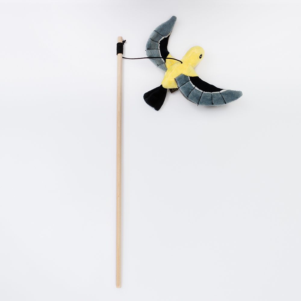 Игрушка для кошек Дразнилка Птичка, 12х19х4 см