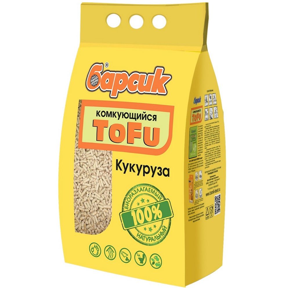 Барсик Наполнитель TOFU Кукурузный