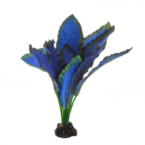 Декор для аквариума Эхинодорус синий, 20см