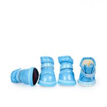 Ботинки дутики светло-голубые