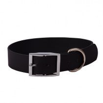 Ошейник из биотана для собак крупных пород, черный, 30 мм, обхват шеи 46-56 см Ошейник из биотана для собак крупных пород, черный, 30 мм, обхват шеи 46-56 см