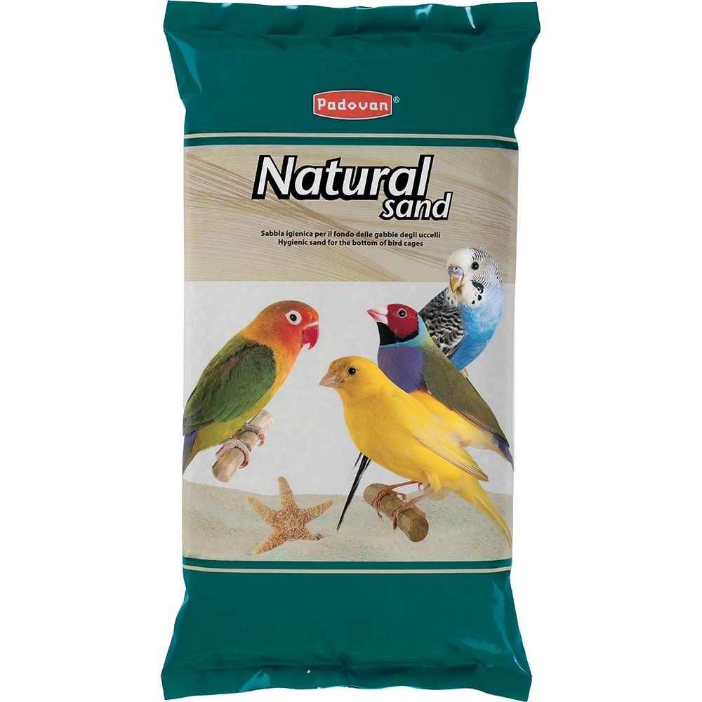 Наполнитель гигиенический гранулят для дна птичьих клеток Natural Sand, 5 кг