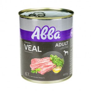 Консервы для взрослых собак всех пород с телятиной, 800 г Консервы для взрослых собак всех пород с телятиной, 800 г