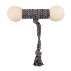 Игрушка для собак Гантель 20 см, серый Игрушка для собак Гантель 20 см, серый