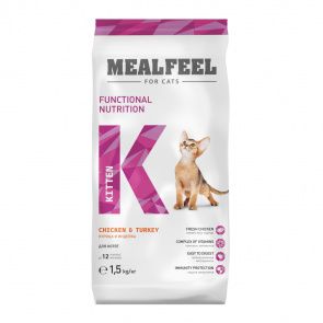 Корм сухой для котят с курицей и индейкой