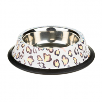 Миска металл для котят и щенков резиновое основание цветной рисунок 240мл Миска металл для котят и щенков резиновое основание цветной рисунок 240мл