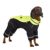 Комбинезон зеленый с черным на замке Комбинезон зеленый с черным на замке