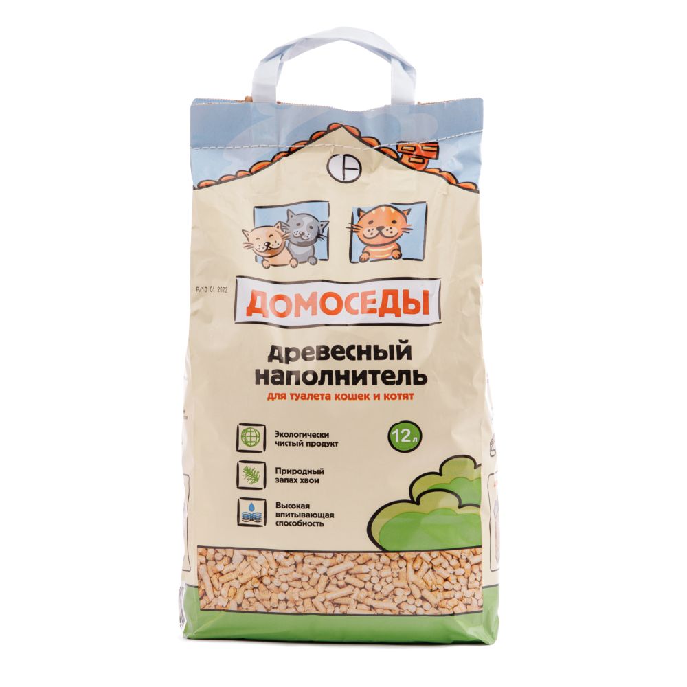 Наполнитель для кошачьего туалета древесный, 12 л (5 кг)