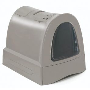 Туалет для кошек закрытый ZUMA, бежево-серый, 40х56х42,5 см Туалет для кошек закрытый ZUMA, бежево-серый, 40х56х42,5 см