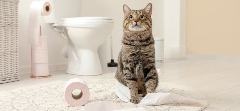 Как приучить кошку к унитазу