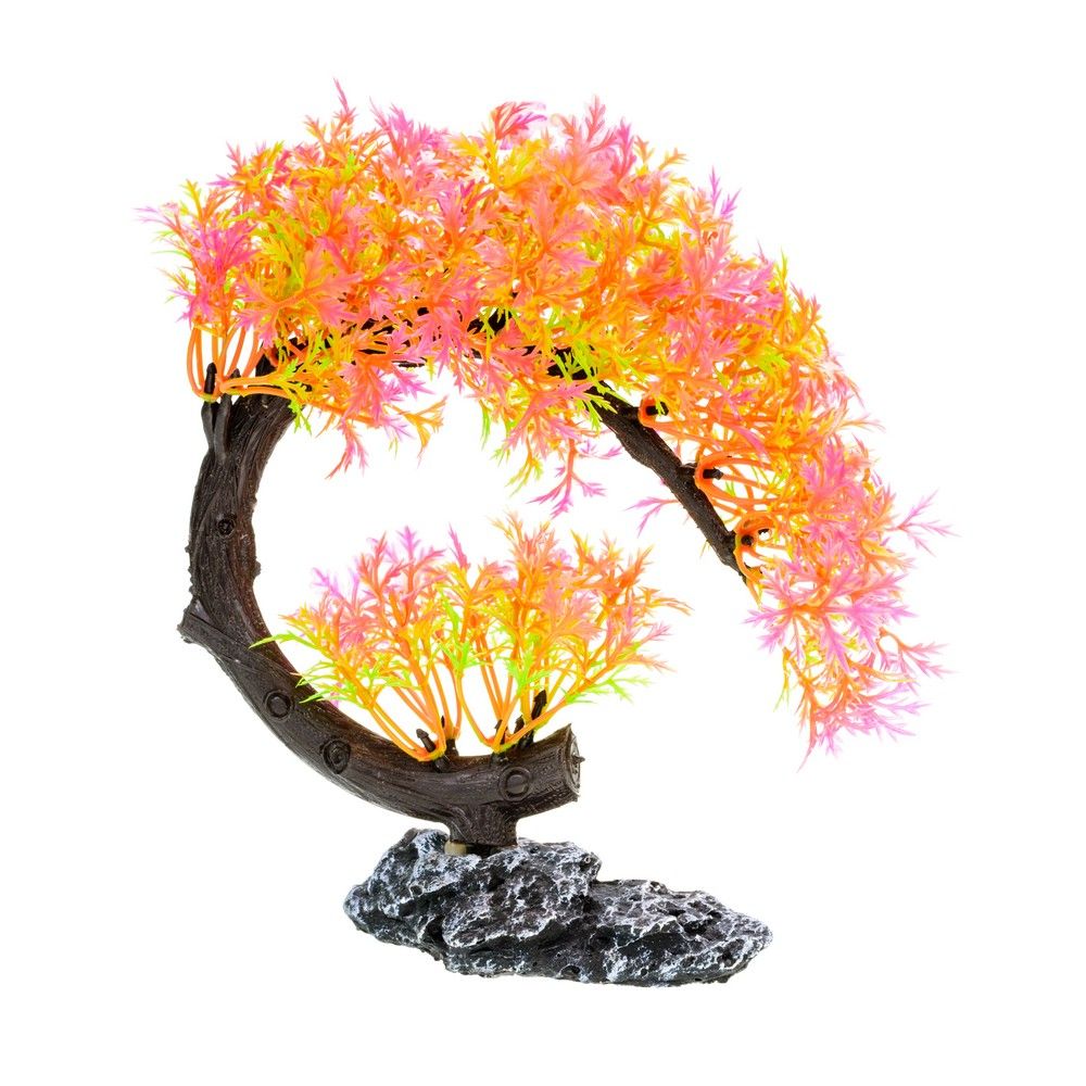 Декорация для аквариума бонсай красный, 24х10х17см Декорация для аквариума бонсай красный, 24х10х17см