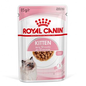 Kitten влажный корм для котят от 4 до 12 месяцев кусочки в соусе, 85 г Kitten влажный корм для котят от 4 до 12 месяцев кусочки в соусе, 85 г