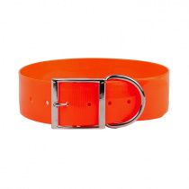 Ошейник из биотана для собак крупных пород, оранжевый, 50 мм, обхват шеи 48-60,5 см Ошейник из биотана для собак крупных пород, оранжевый, 50 мм, обхват шеи 48-60,5 см