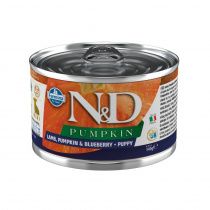 N&D PUMPKIN влажный корм для щенков, с ягненком, тыквой, черникой, 140г