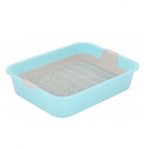 Лоток для кошек Мур-мяу с сеткой голубой 33,2x25,6x7,2 см Лоток для кошек Мур-мяу с сеткой голубой 33,2x25,6x7,2 см