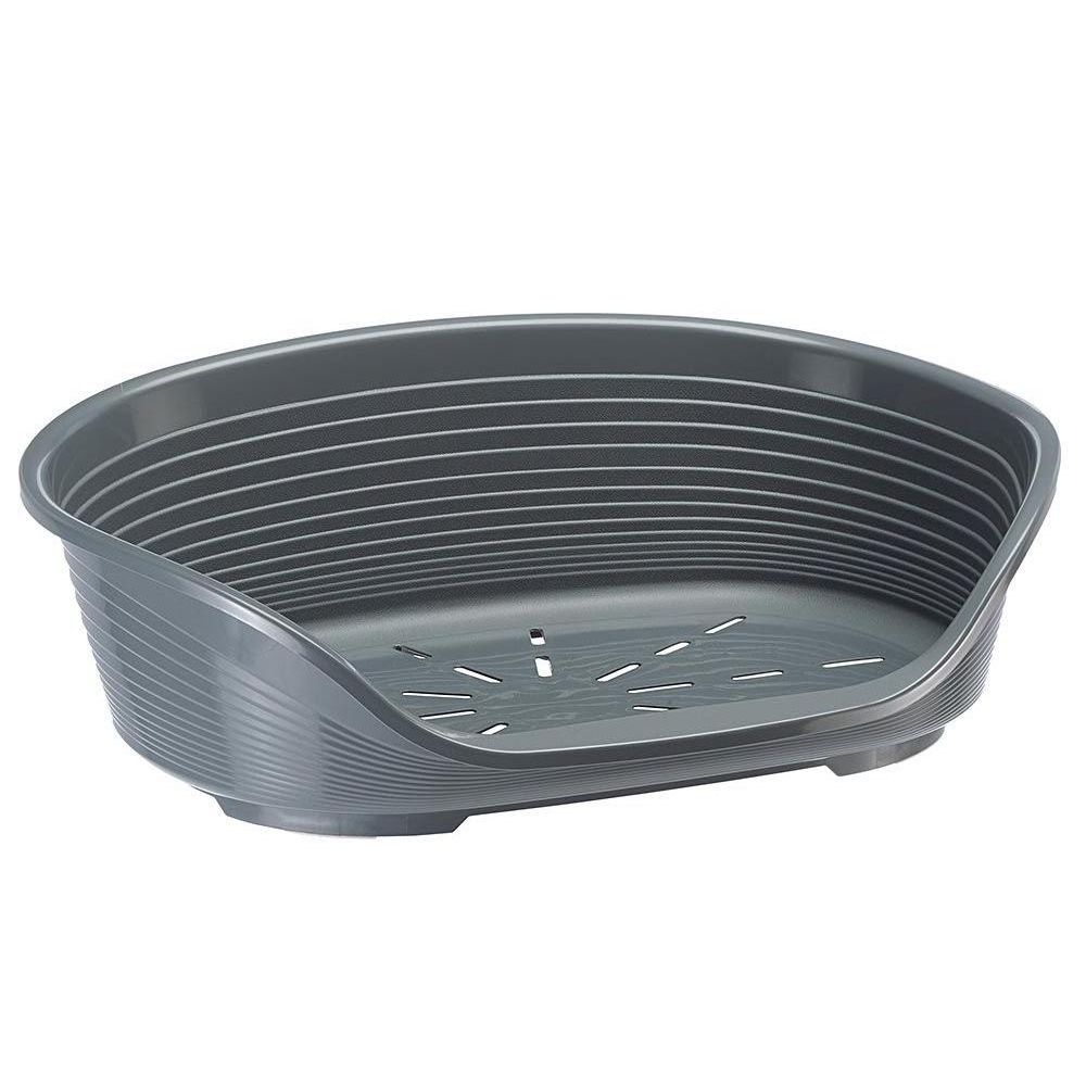 Лежак пластиковый для кошек и собак средних пород Siesta Deluxe 8, 74х48 см, серый Лежак пластиковый для кошек и собак средних пород Siesta Deluxe 8, 74х48 см, серый