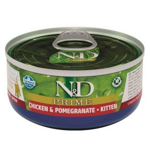 PRIME влажный корм для котят с курицей и гранатом, 70 г