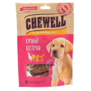 Лакомство для щенков Куриные косточки, 100г Лакомство для щенков Куриные косточки, 100г