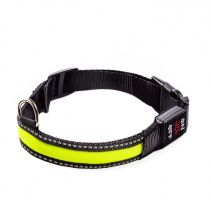 Ошейник светящийся зеленый нейлоновый 51-61см L Ошейник светящийся зеленый нейлоновый 51-61см L