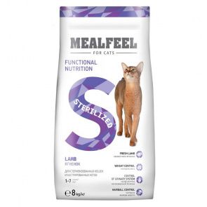 Functional Nutrition Sterilized корм для стерилизованных кошек старше 1 года, с ягненком Functional Nutrition Sterilized корм для стерилизованных кошек старше 1 года, с ягненком