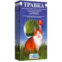 Трава для кошек в контейнере 5 злаков 170г