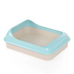 Лоток для кошек Мур-мяу с бортом голубой 45,5x35,5x15 см Лоток для кошек Мур-мяу с бортом голубой 45,5x35,5x15 см