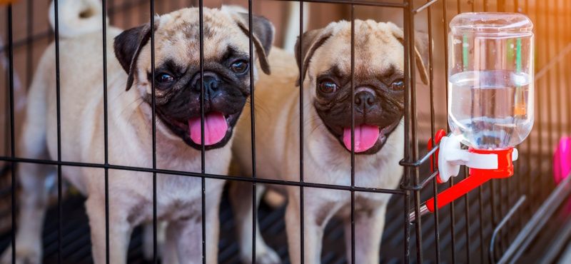 Помогаем собаке приучиться к клетке