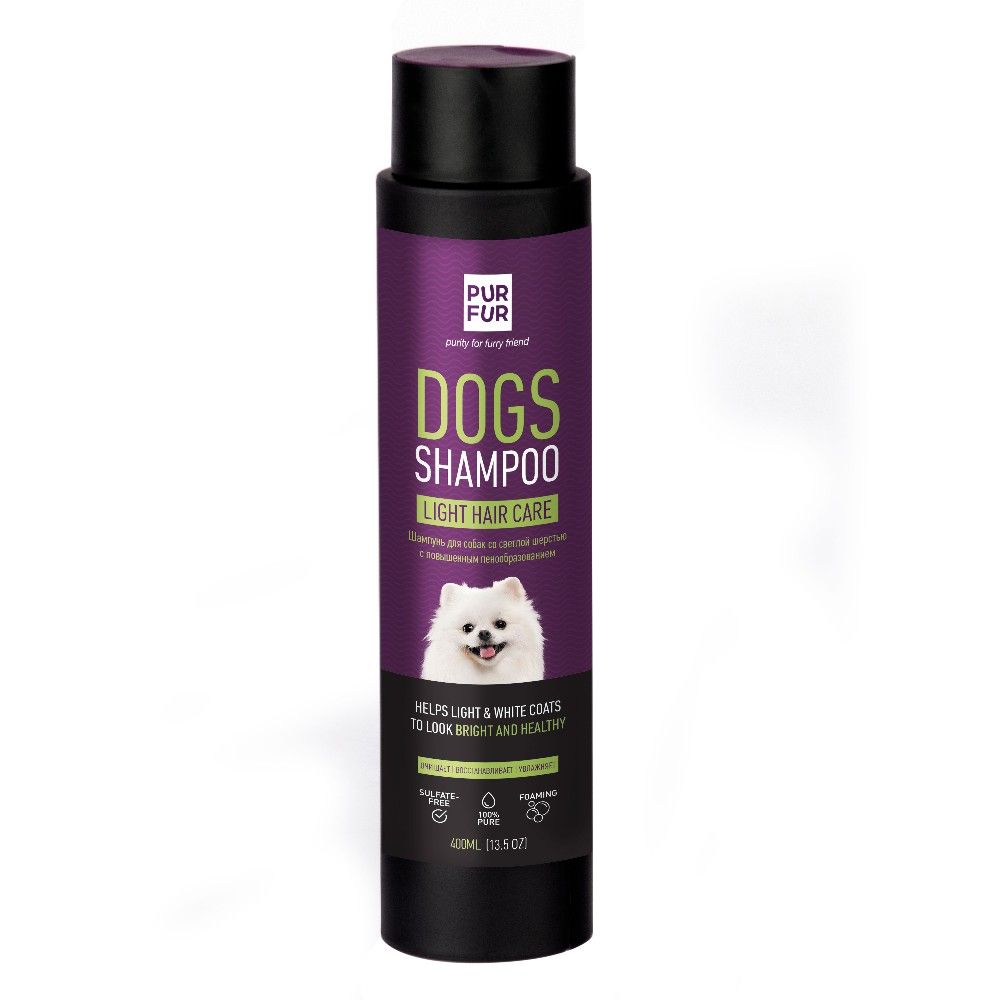 Шампунь для собак со светлой шерстью, с повышенным пенообразованием, 400 мл Шампунь для собак со светлой шерстью, с повышенным пенообразованием, 400 мл